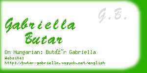 gabriella butar business card
